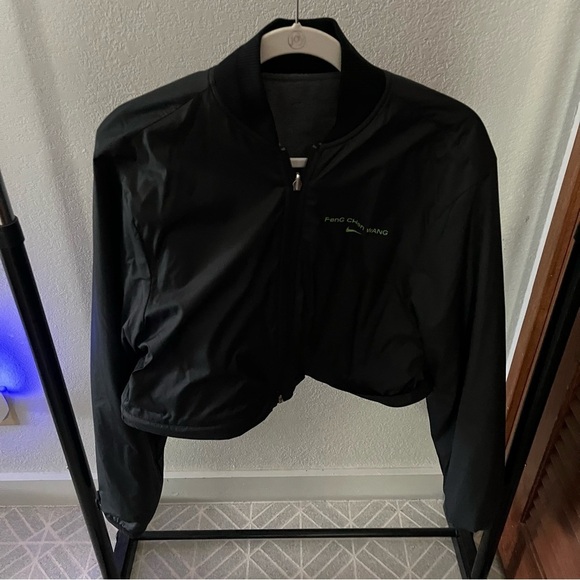 NIKE x FENG CHEN WANG sz S Inner Jacket Black Bomber Reversible Fleece - Picture 6 of 14